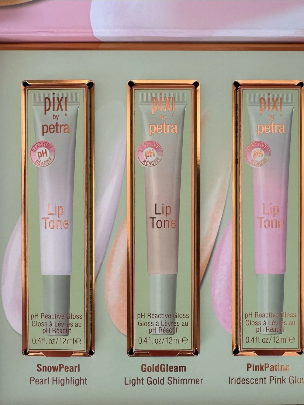 Pixi by Petra LipTone pH Reacting Lip Gloss 6 Piece Complete Set Gift Box New